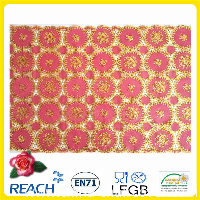 Red PVC Lace Table Runner/ Table Doily (JFBD-005)